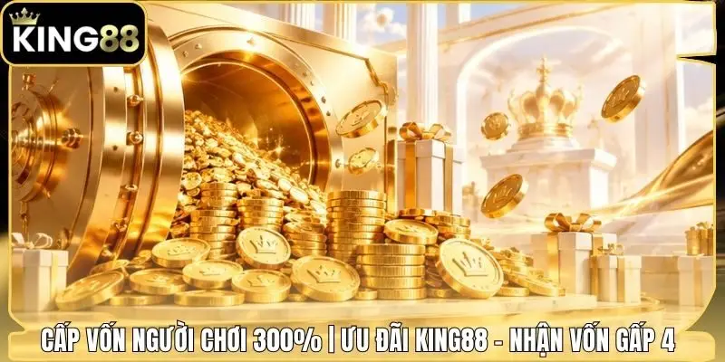 Cấp Vốn Người Chơi 300% | Ưu Đãi King88 - Nhận Vốn Gấp 4